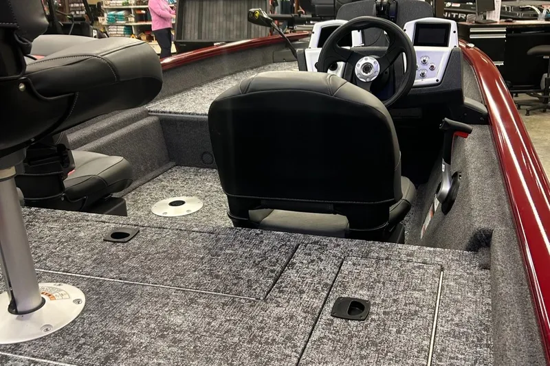 Slide: The Image of Dashboard of 2025 Tracker Pro Team 175 Crappie Edition boat with Garmin device. - 3