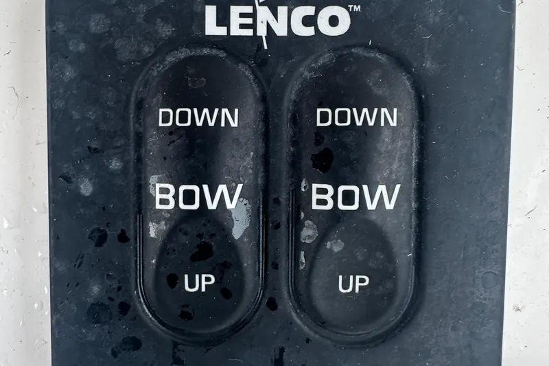 Slide: The Image of Lenco trim tab controls on 2017 May-Craft 2300CCX boat. - 40