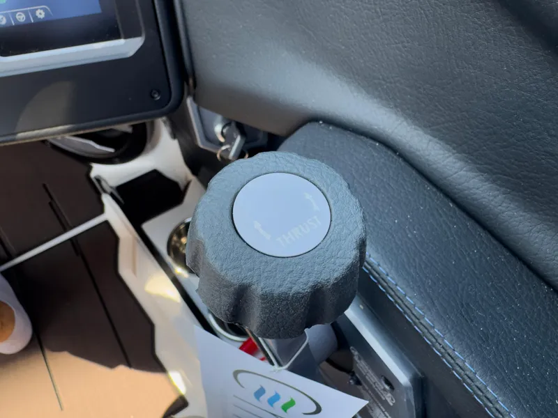 Slide: The Image of 2025 Supra SL 550 interior control knob close-up. - 47