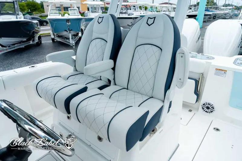 Slide: The Image of Luxurious seating on 2025 Sea Fox 288 Commander Center Console boat. - 16