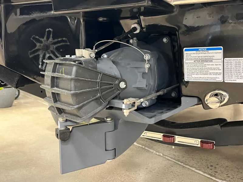 Slide: The Image of 2025 Yamaha Boats AR190 jet propulsion system close-up. - 12