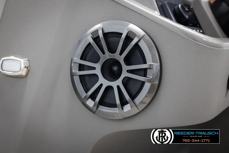 Slide: The Image of Close-up of Avalon VEN RF 2025 speaker with sleek design. - 36