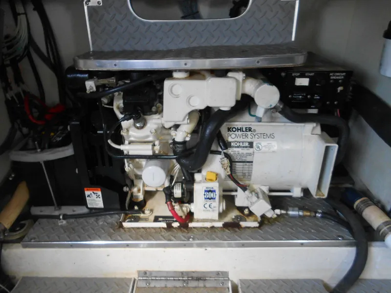 Slide: The Image of Engine compartment of a 2004 Formula 37 PC with Kohler power systems. - 27