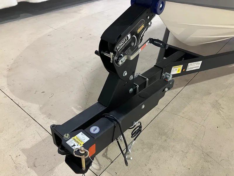 Slide: The Image of Trailer hitch of 2025 Sea Ray SPX 190 Outboard boat, featuring a sturdy design. - 3