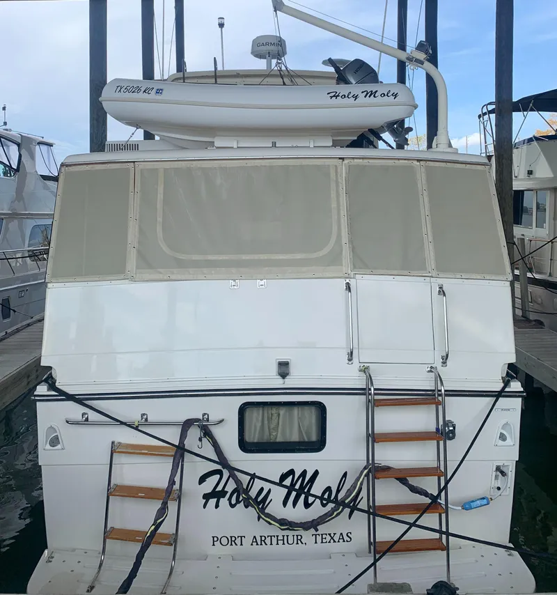 Slide: The Image of 1989 Carver Californian 48 yacht docked in Port Arthur, Texas. - 15