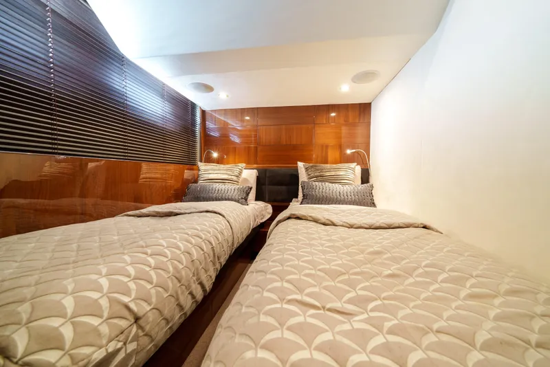 Slide: The Image of Luxurious twin cabin in 2012 Princess Flybridge 60 Motor Yacht. - 48