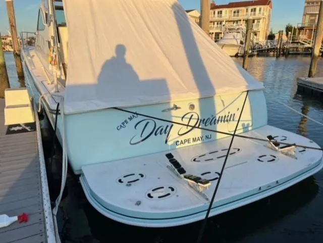 Slide: The Image of 2005 Tiara Yachts 4200 Open docked in Cape May, NJ, named "Day Dreamin'." - 3