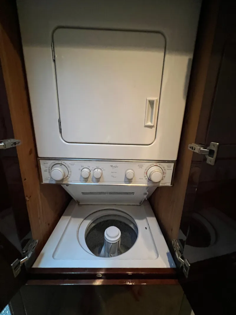 Slide: The Image of Stacked washer and dryer in 2005 Neptunus 62 Flybridge yacht. - 45