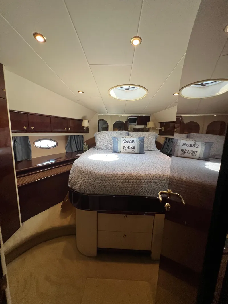 Slide: The Image of Luxurious bedroom interior of 2005 Neptunus 62 Flybridge yacht. - 46