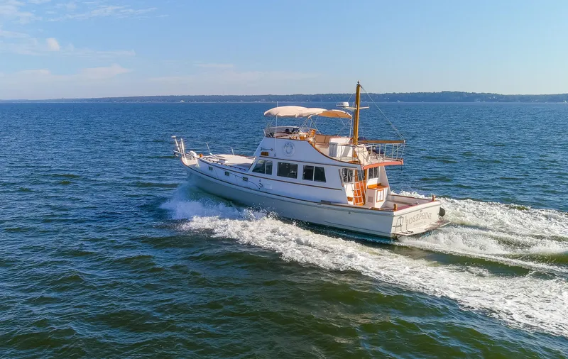 Slide: The Image of Jarvis Newman Newman 46 Down Easter 1982 - 6