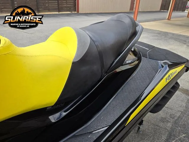 Slide: The Image of 2016 Sea-Doo Waverunner RXT with yellow and black seat, displayed at Sunrise Marine. - 12