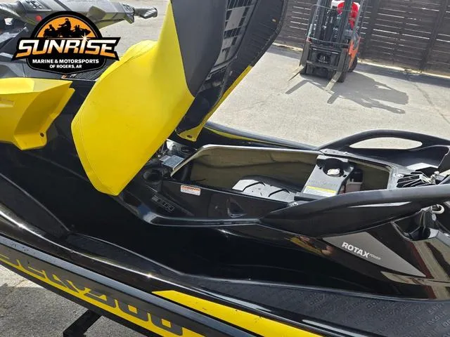 Slide: The Image of 2016 Sea-Doo RXT Waverunner with open seat, showcasing interior components. - 5
