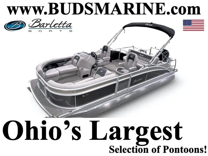 Slide: The Image of 2025 Barletta ARIA 22UC pontoon boat, featured by Bud's Marine, Ohio's largest selection. - 0