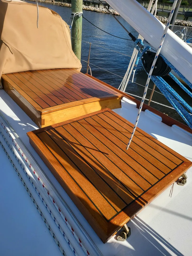 Slide: The Image of Varnished Teak Hatches - 4