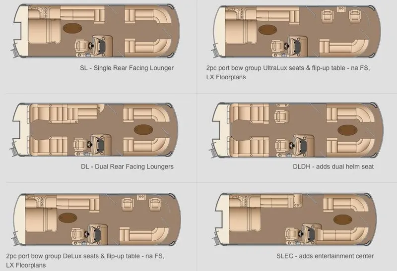 Slide: The Image of Floor plans of 2015 Harris FloteBote Grand Mariner SL 250 pontoon boat layouts. - 40