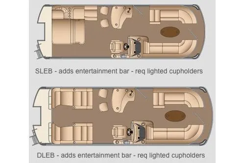 Slide: The Image of Floor plan of 2015 Harris FloteBote Grand Mariner SL 250 with entertainment bar options. - 41