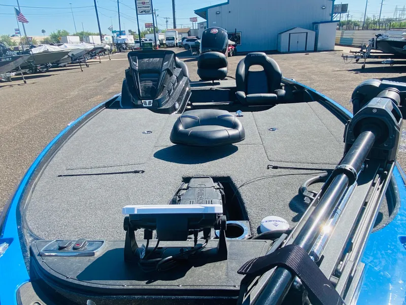 Slide: The Image of 2023 Nitro Z18 fishing boat with spacious deck and modern equipment. - 16