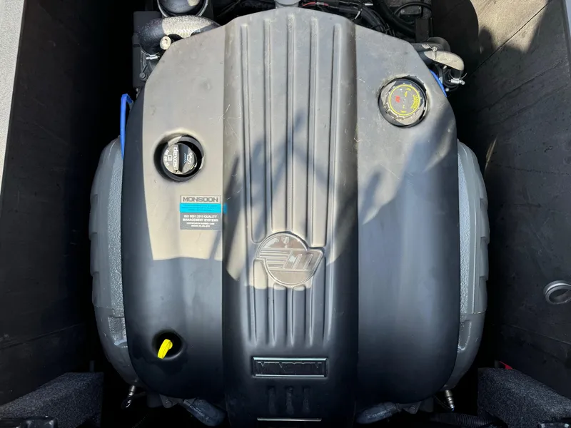 Slide: The Image of 2021 Axis A22 engine compartment with Monsoon engine cover. - 22