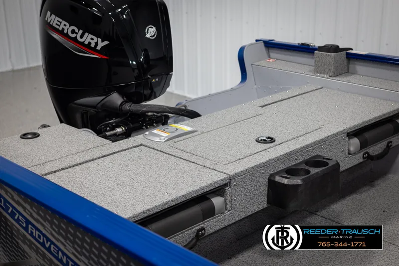 Slide: The Image of 2025 Lund 1775 Adventure SS boat with Mercury engine, interior view. - 11