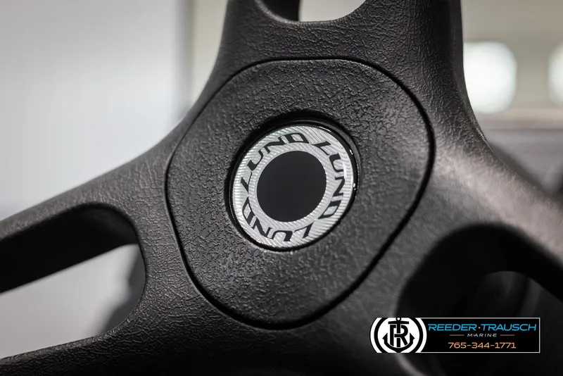 Slide: The Image of Close-up of 2025 Lund 1775 Adventure SS steering wheel with logo. - 20