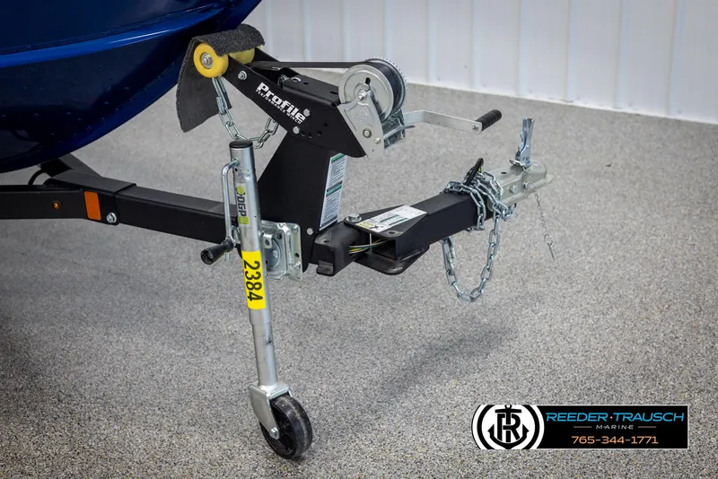 Slide: The Image of Trailer hitch of 2025 Lund 1775 Adventure SS boat, featuring a secure locking mechanism. - 37