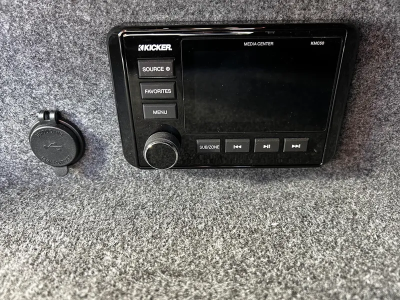 Slide: The Image of 2024 Thunder Jet 26 Alexis Pro XL media center with Kicker audio system. - 12