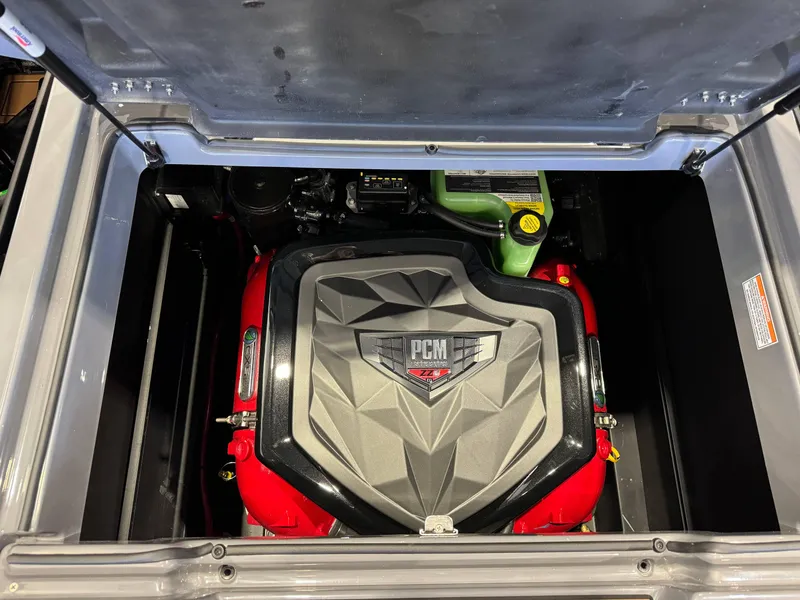 Slide: The Image of 2025 Nautique Super Air Nautique GS24 engine compartment with PCM engine. - 29
