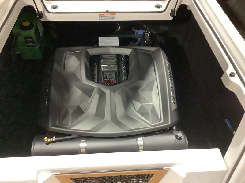 Slide: The Image of 2025 Nautique G23 engine compartment showcasing powerful PCM engine. - 17