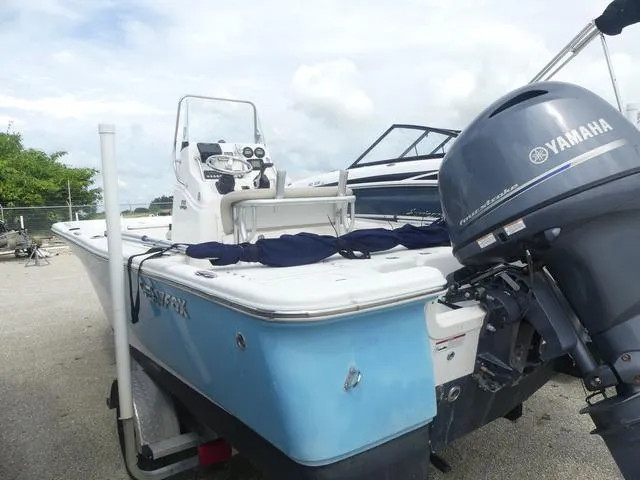 Slide: The Image of 2016 Sea Fox 200 Viper boat with Yamaha outboard motor on trailer. - 5