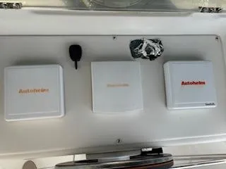 Slide: The Image of Control panel of a 1998 Beneteau 381 sailboat featuring Autohelm equipment. - 40