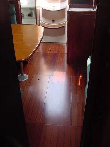 Slide: The Image of Cabin Sole Looking Aft - 7