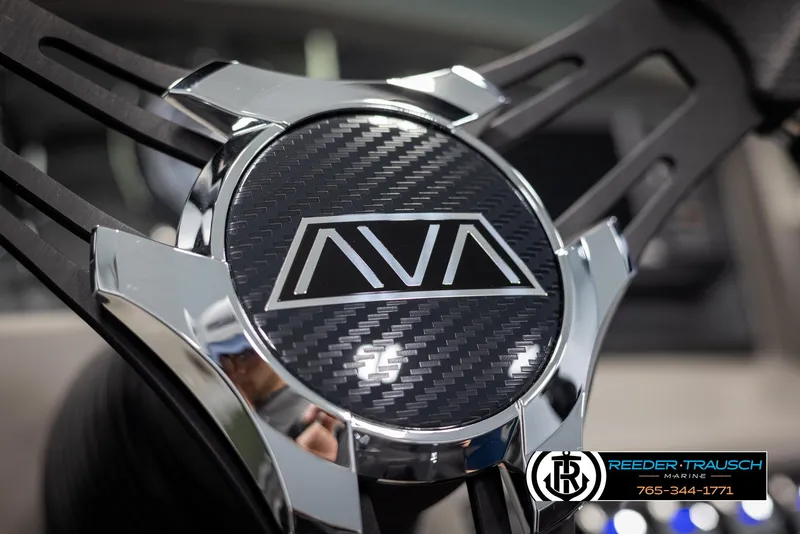 Slide: The Image of Close-up of 2025 Avalon LSZ CRB steering wheel with carbon fiber design. - 31