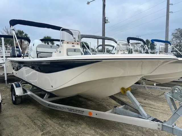The Image of 2025 Carolina Skiff 19 LS boat on trailer, ready for adventure. - 1