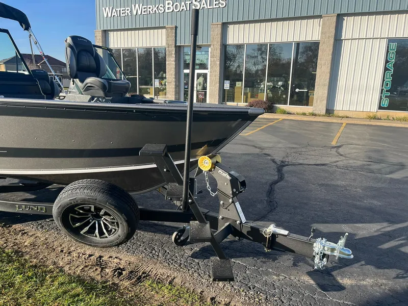 Slide: The Image of 2025 Lund 1775 Impact XS Sport boat on trailer at Water Werks Boat Sales. - 3