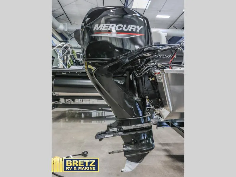 Slide: The Image of Mercury outboard motor on a 2025 Vista Fish 18 boat at Bretz RV & Marine. - 19