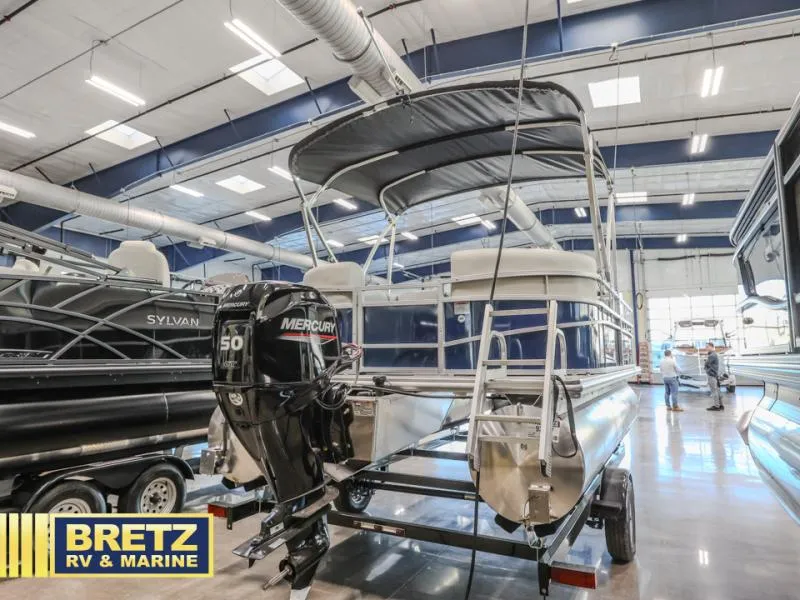 Slide: The Image of 2025 Vista Fish 18 boat with Mercury engine in showroom at Bretz RV & Marine. - 6