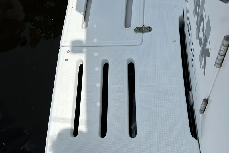 Slide: The Image of Tiara Yachts 3700 Open 2000 model swim platform with slotted design. - 20