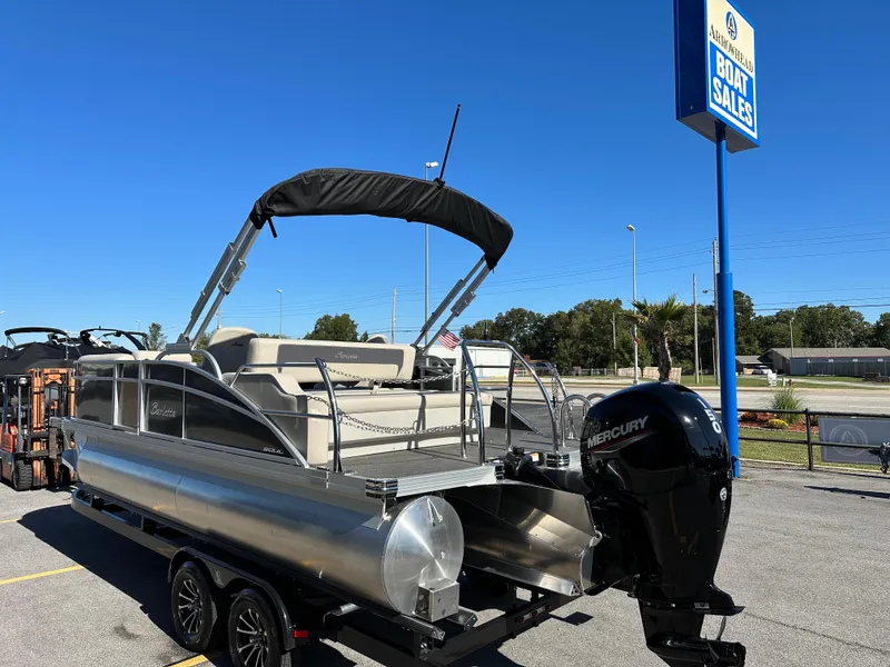 Slide: The Image of 2024 Barletta A20UC pontoon boat with Mercury engine at Arrowhead Boat Sales. - 5