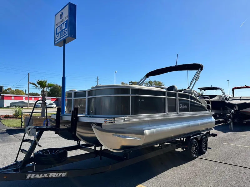 Slide: The Image of 2024 Barletta A20UC pontoon boat at Arrowhead Boat Sales dealership. - 7