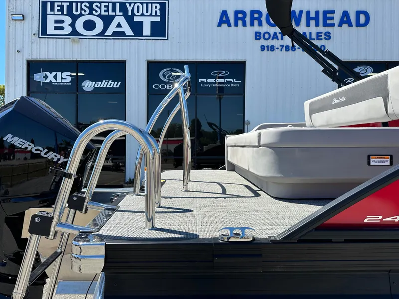 Slide: The Image of 2025 Barletta A24UC boat at Arrowhead Boat Sales with Mercury engine. - 8