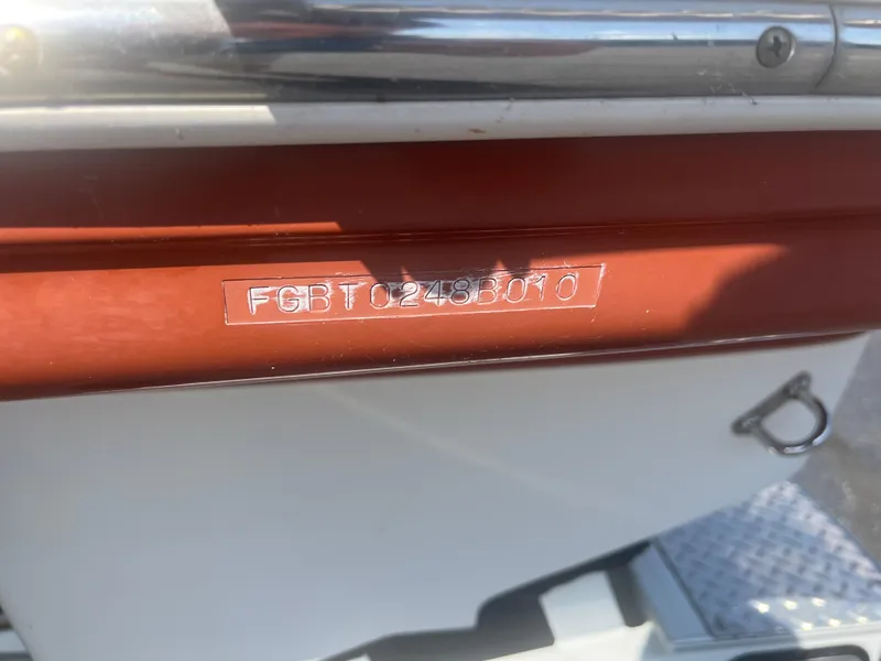 Slide: The Image of 2010 Chaparral 226 boat with visible hull identification number. - 6