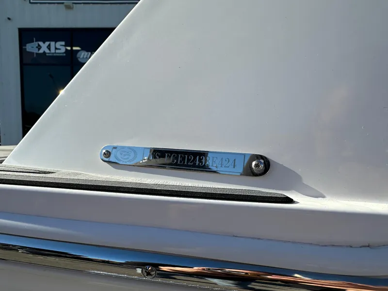 Slide: The Image of 2024 Cobalt CS22 boat hull identification number plate. - 18