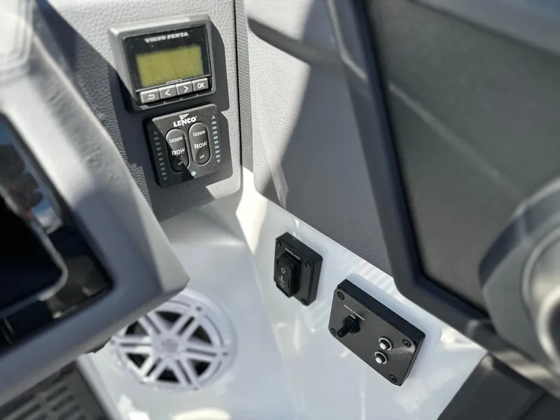 Slide: The Image of Control panel of 2023 Cobalt R4 boat with Volvo Penta display. - 24