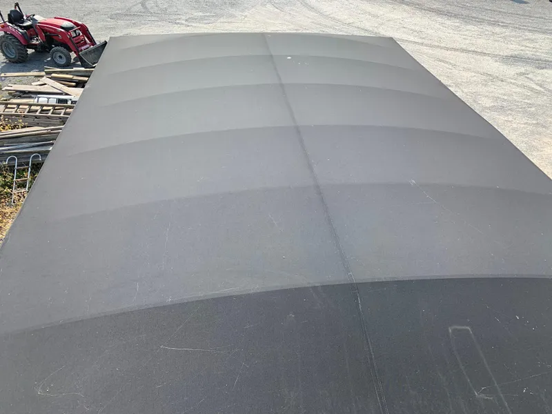 Slide: The Image of Top view of 2013 Premier 310 Boundary Waters Sky Dek boat cover. - 33