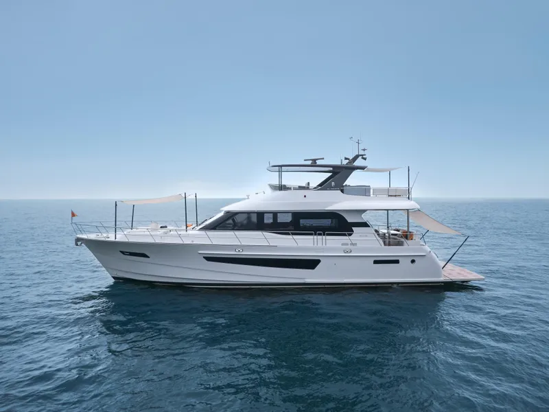 The Image of 2024 CL Yachts CLB65 luxury yacht on open sea. - 0