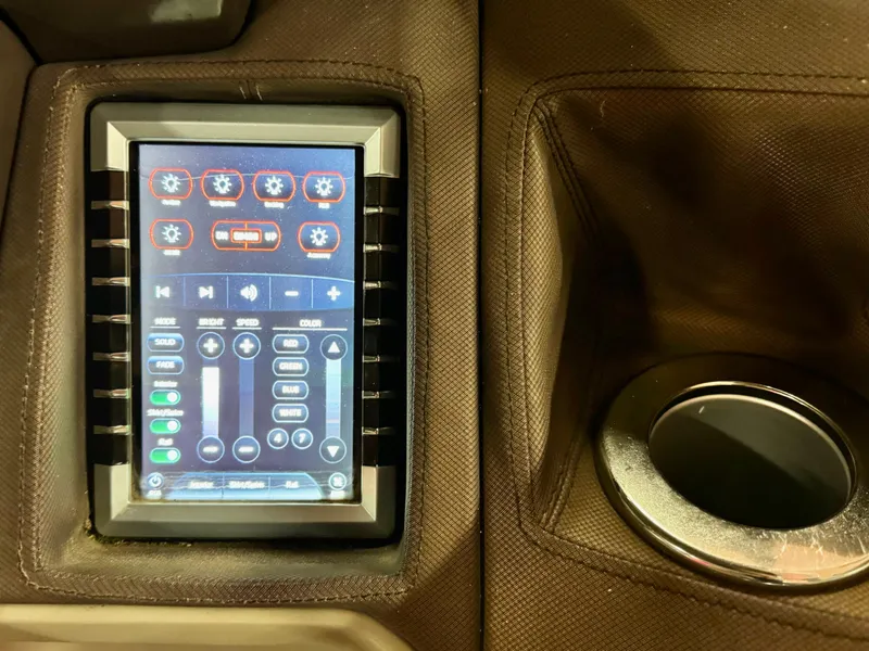 Slide: The Image of Touchscreen control panel in 2019 Premier Accolade 310 vehicle interior. - 35