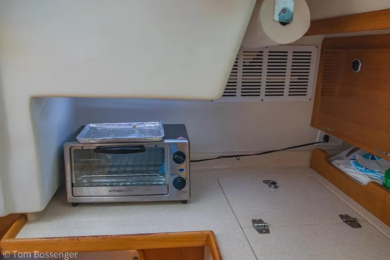 Slide: The Image of Toaster oven in 2002 Catalina 36 MkII yacht kitchen interior. - 13