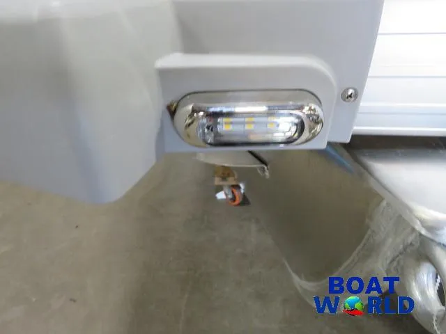 Slide: The Image of Close-up of 2025 Princecraft Vectra 23 RL pontoon boat light fixture. - 39