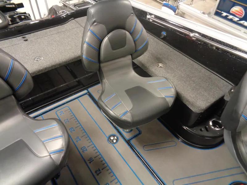 Slide: The Image of 2024 Nitro ZV20 Pro boat interior with sleek seating and modern design. - 9