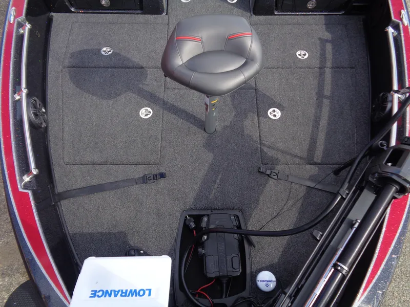 Slide: The Image of 2024 Nitro ZV20 Pro boat interior with fishing seat and equipment. - 9